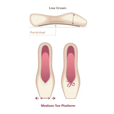 Russian Pointe Sapfir V-Cut Pointe Shoes - Hard Shank