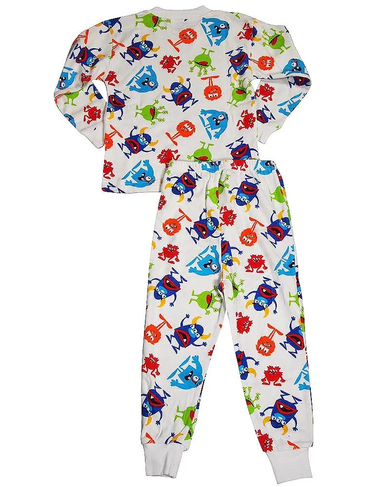 Sara's Prints Boys Girls Unisex Kids Long Sleeve 2 Piece Pajama Set, 37949