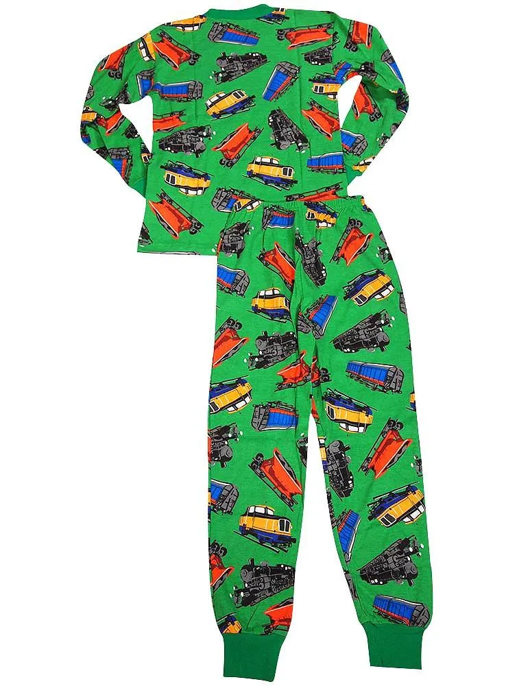 Sara's Prints Boys Girls Unisex Kids Long Sleeve 2 Piece Pajama Set, 37949