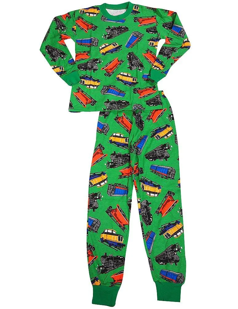 Sara's Prints Boys Girls Unisex Kids Long Sleeve 2 Piece Pajama Set, 37949