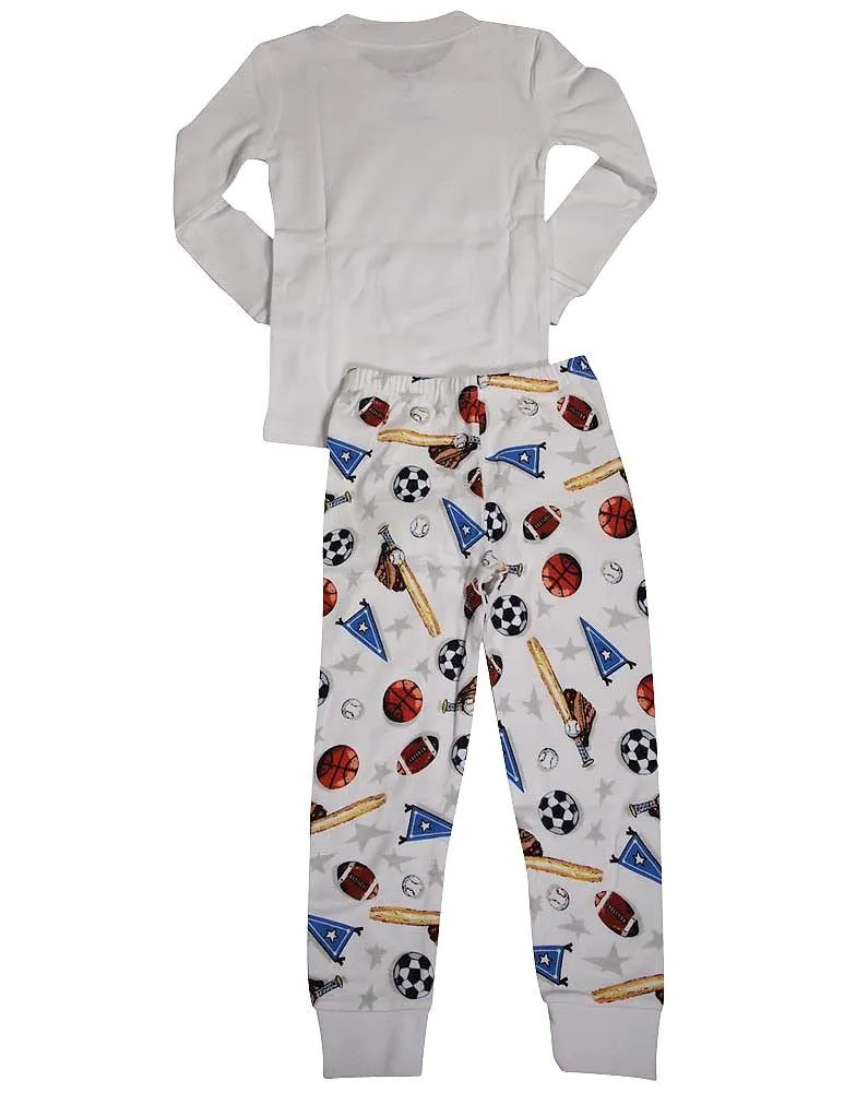 Sara's Prints Boys Girls Unisex Kids Long Sleeve 2 Piece Pajama Set, 37949