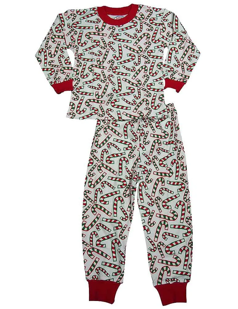 Sara's Prints Boys Girls Unisex Kids Long Sleeve 2 Piece Pajama Set, 37949