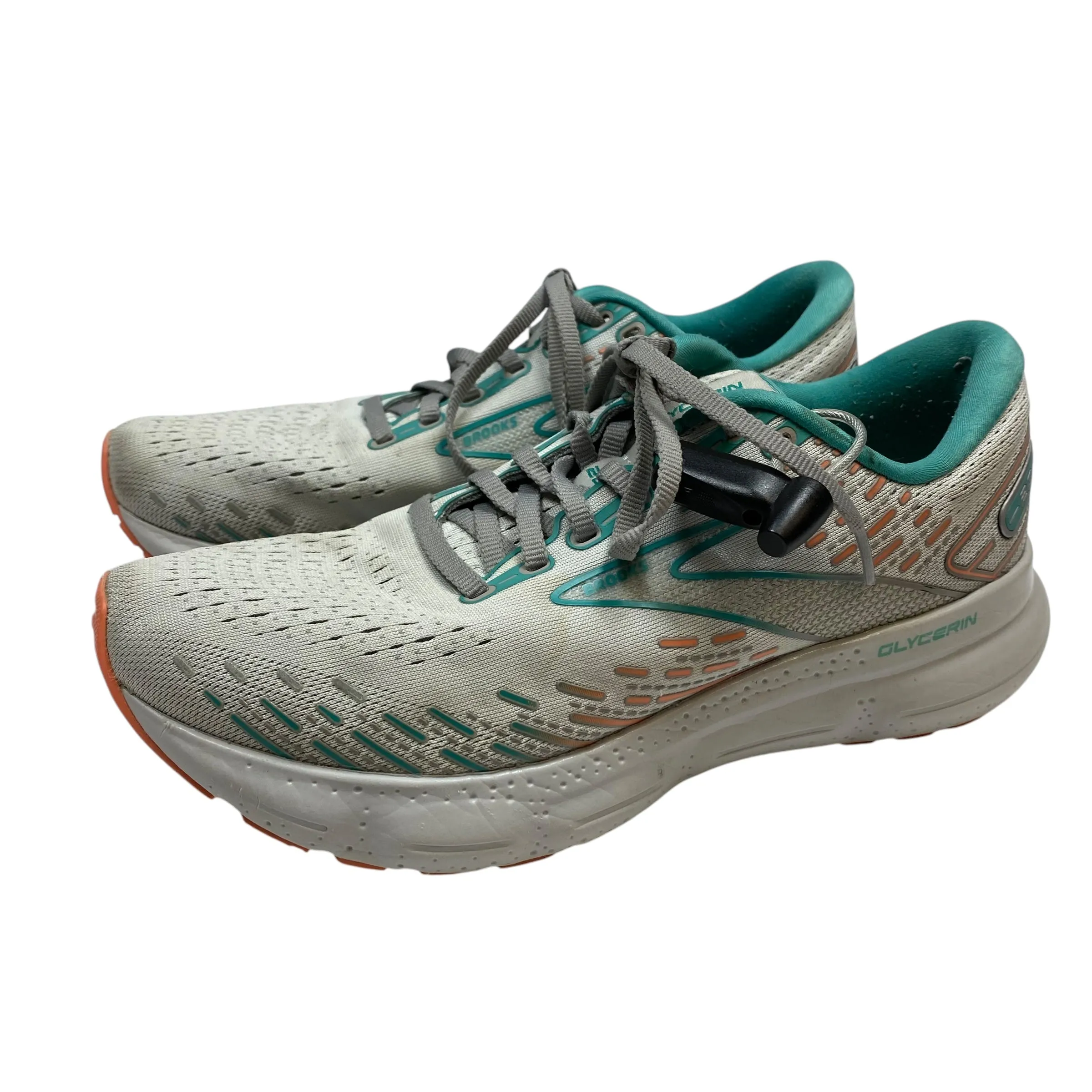 Shoes Athletic By Brooks In Green, Size: 9.5