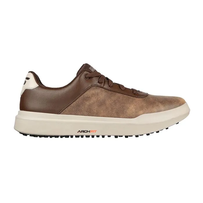 Skechers Men's Drive 5 LX MD Spikeless Golf Shoes - Brown