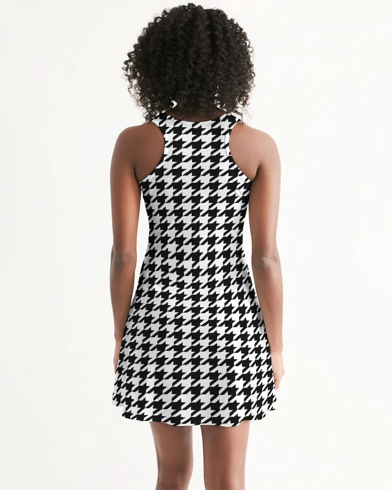 SMF Houndstooth Feminine Racerback Dress