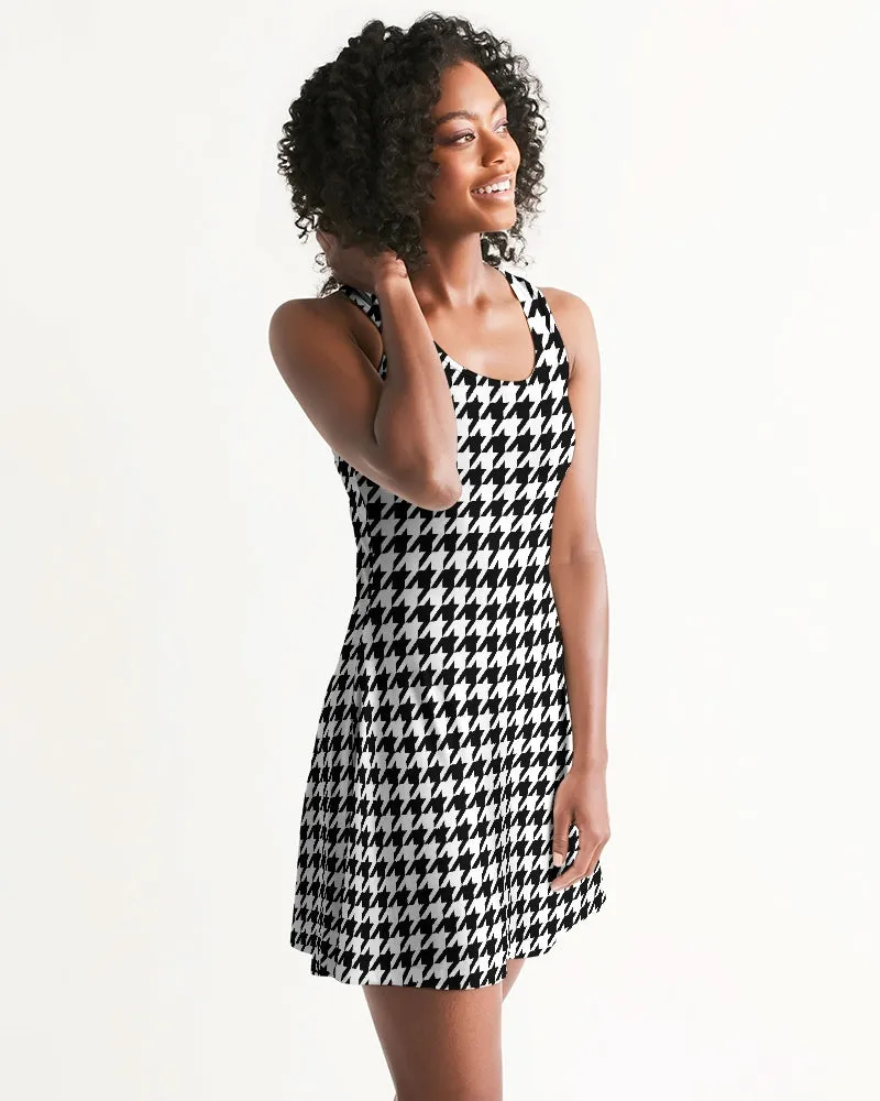 SMF Houndstooth Feminine Racerback Dress