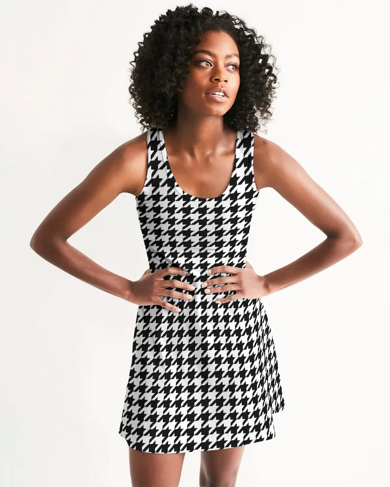 SMF Houndstooth Feminine Racerback Dress