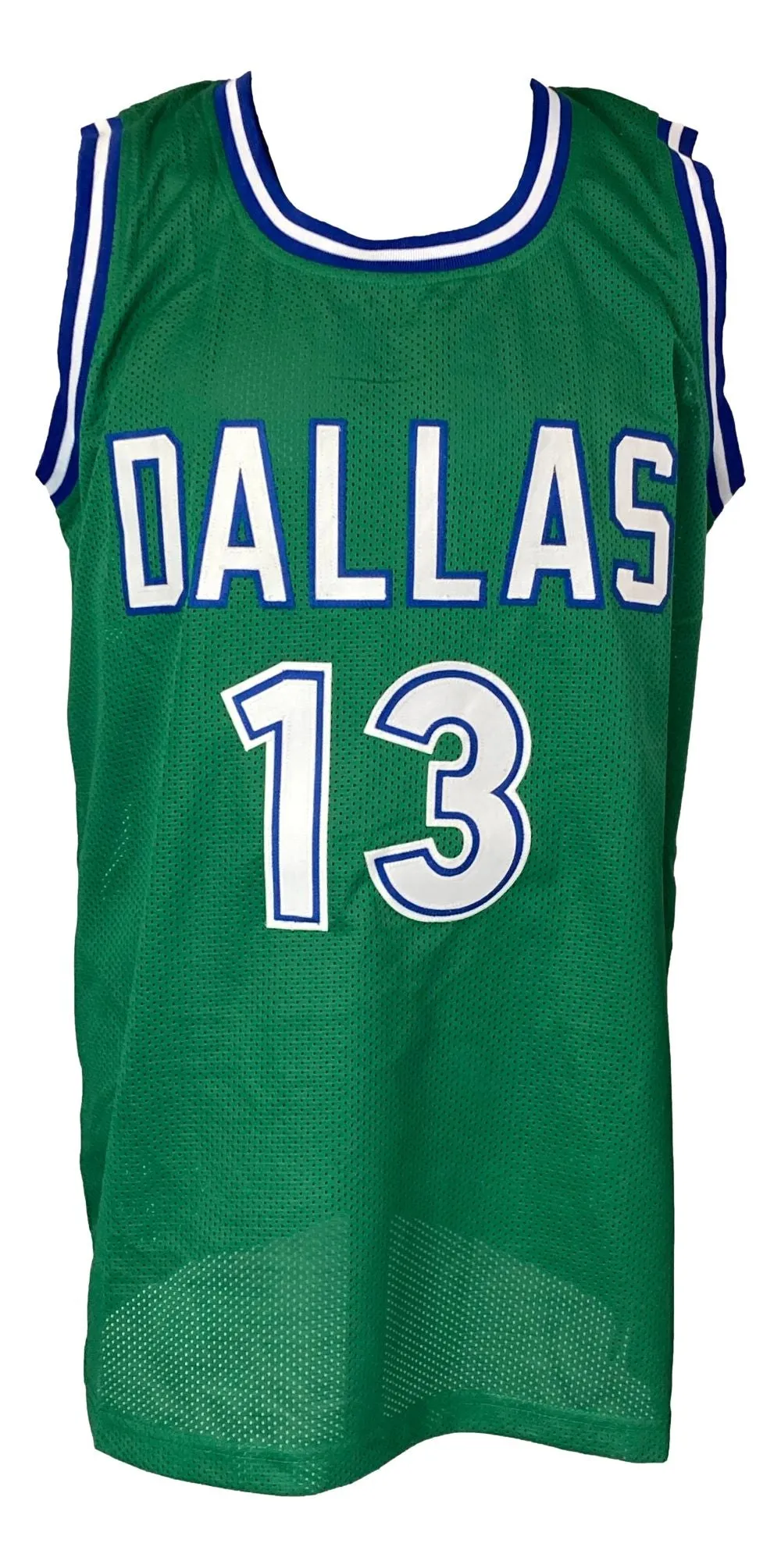 Steve Nash Dallas Signed Green Basketball Jersey BAS ITP