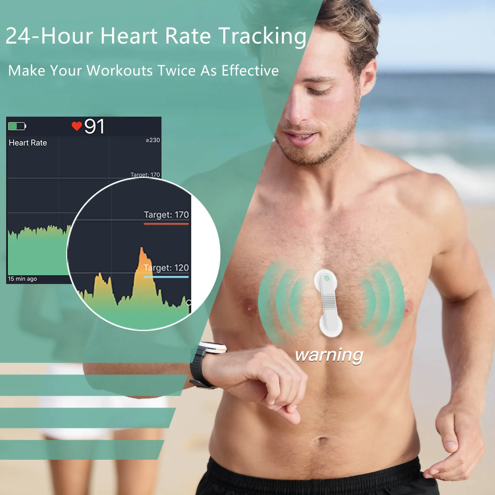 Strap-free Heart Rate Monitor for Sports