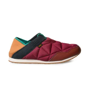 Teva ReEmber Moc Dark Red / Orange Tea Shoes - Women's