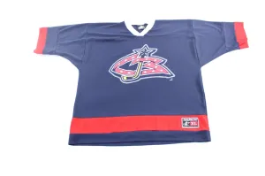 Vintage Columbus Blue Jackets Logo Athletic Hockey Jersey