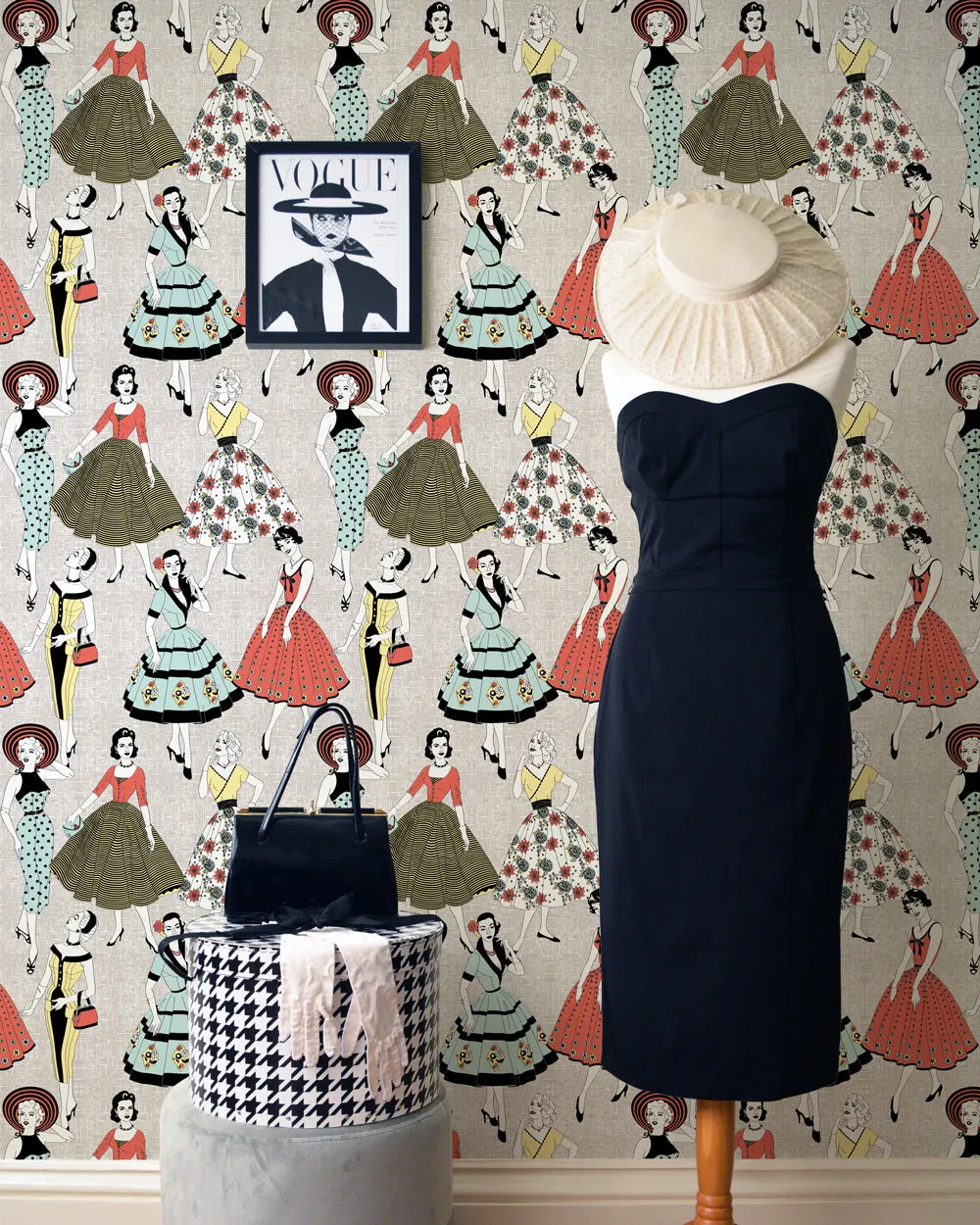 Vintage Dress (MCM) - Wallpaper