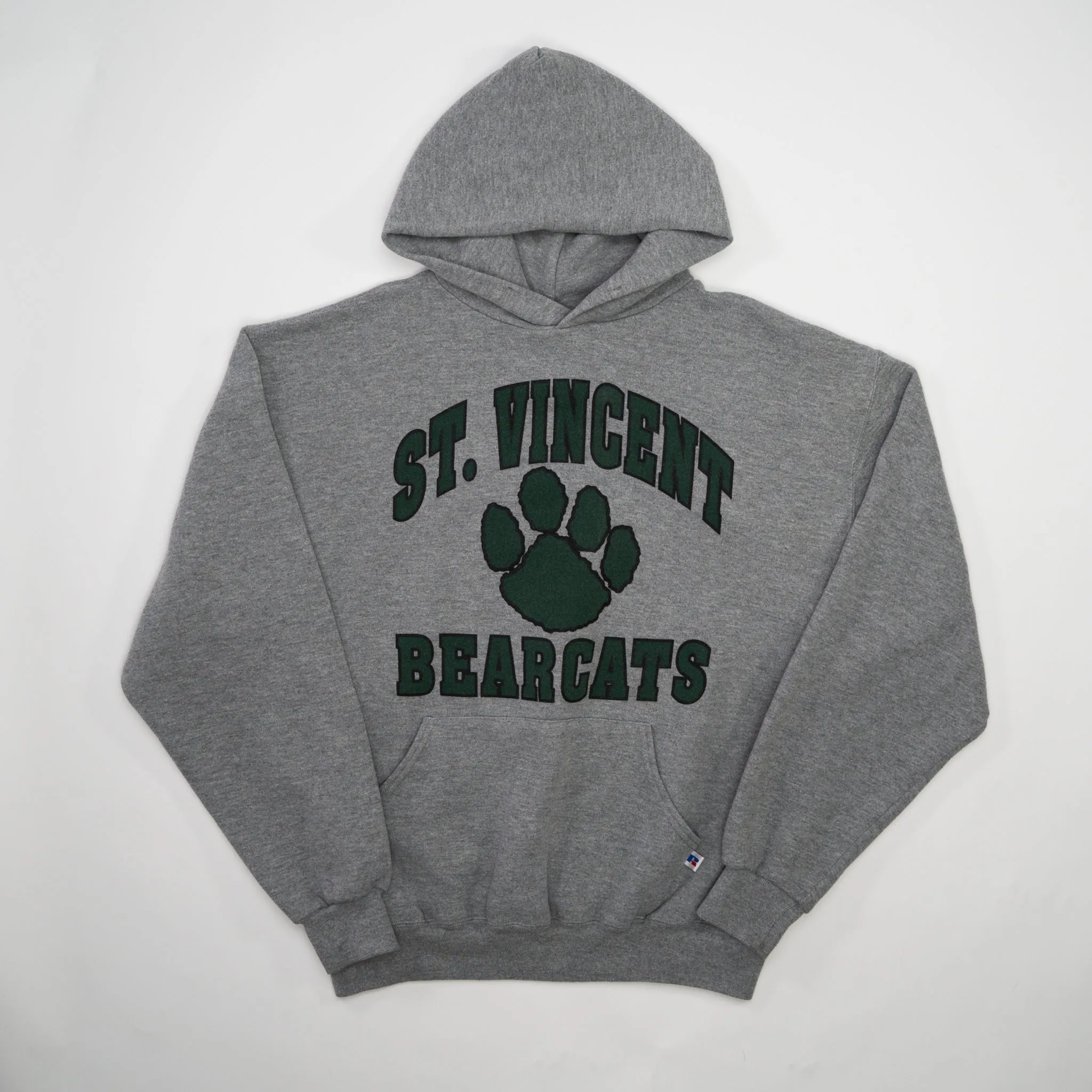 Vintage Grey St Vincent Bearcats x Russell Athletics Hoodie (L)