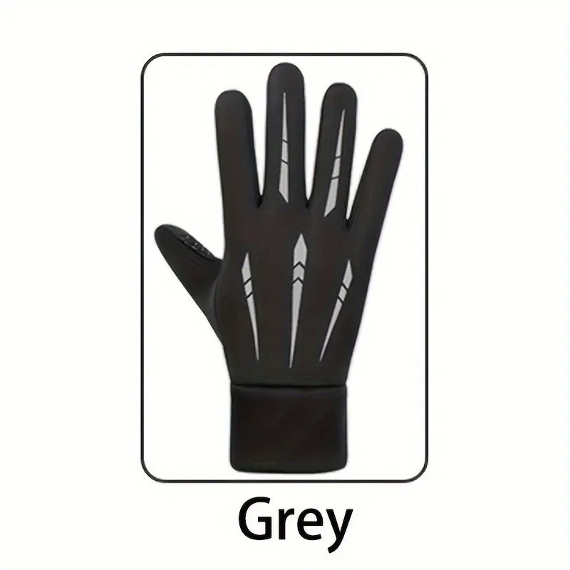 Winter Fleece Gloves for Outdoor Sports Warm Waterproof Touchscreen