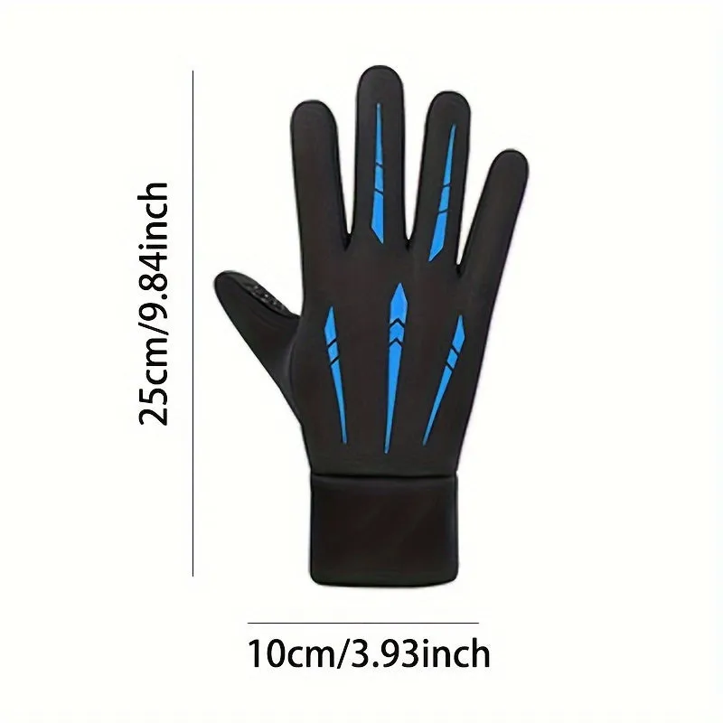 Winter Fleece Gloves for Outdoor Sports Warm Waterproof Touchscreen