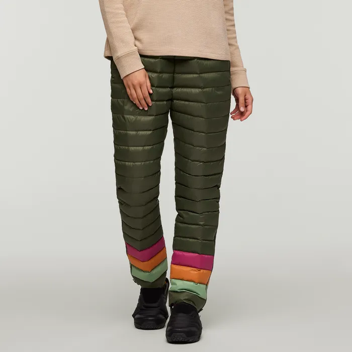 Women's Fuego Down Pant - Fatigue Stripes