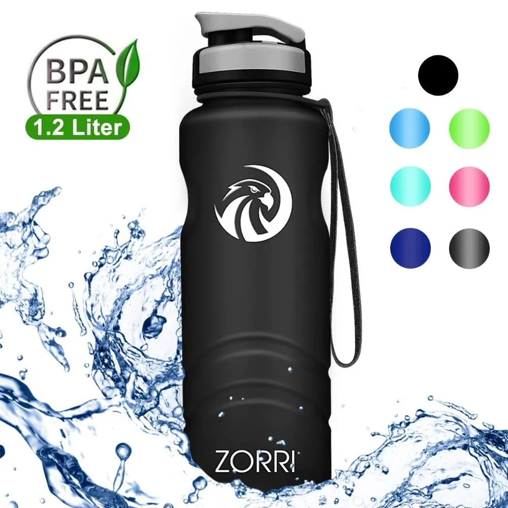 ZORRI Large 1.2 Litre (41oz) Sports Water Bottle